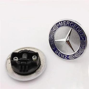 obe: Mercedes znak za haubu 57mm - metalni. Mercedes znak za haubu umesto — 4