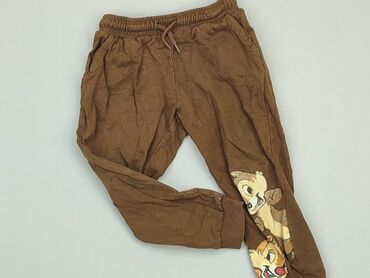 trencz brązowy: Spodnie dresowe, Disney, 3-4 lat, 104, stan - Dobry