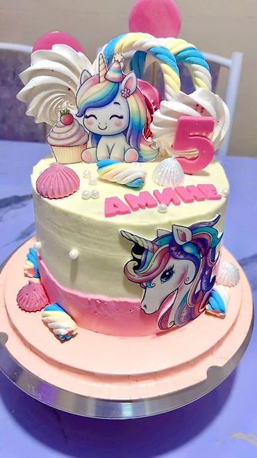 Кондитерские изделия, сладости: Именные торты на день рождения с декоративными топперами - Оформление — 13