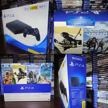 PS4 (Sony Playstation 4): Playstation 4 Slimline 500GB Storage Brand New Sealed Box! Included