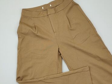 brązowa bluzki: Material trousers, S (EU 36), condition - Good