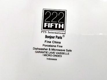 tepih cvece: XL šolja sa tanjirom – 222 Fifth (PTS International), serija “Bonjour — 2