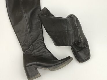 krótkie spodenki damskie khaki: High boots for women, 39, condition - Good