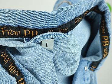 kurtka jeans: Kurtka jeansowa damska, rozmiar L — 4