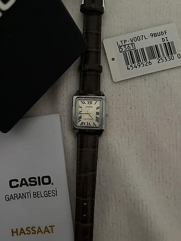 Aksesuarlar: Casio qadın saatı – model LTP-V007L-9BUDF yenidir, satıram çünki — 1