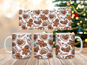 Čaše: Praznične keramičke šolje – više dizajna - Materijal: kvalitetna — 7