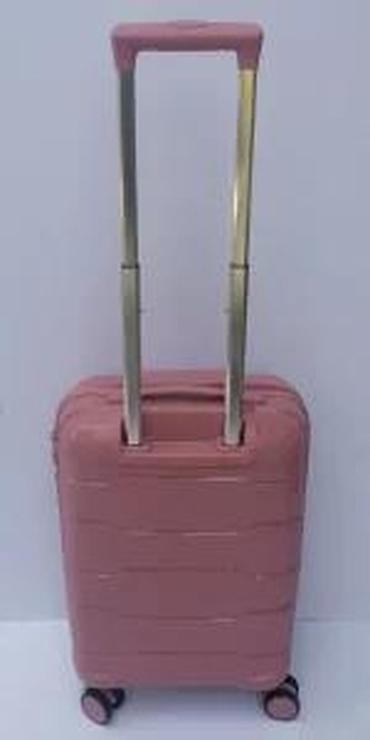 Putni koferi i torbe: Tvrdi kofer na točkiće – ružičasta boja - Materijal: tvrda — 15