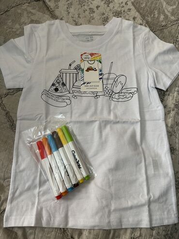 детская футболка с воротничком: Детский топ, рубашка, Новый