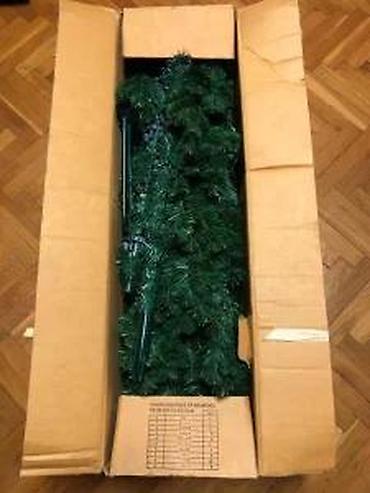 Praznična dekoracija: Velika veštačka jelka sa postoljem - Tip: veštačka božićna jelka — 9