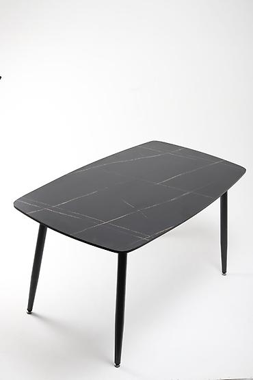 Кухонные столы: Стол Льюис мрамор Цвета: белый, черный. Размеры 140см на 80 см. Высота — 3