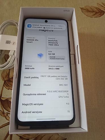 tv box s: Honor X9c, 256 GB, rəng - Qara — 3