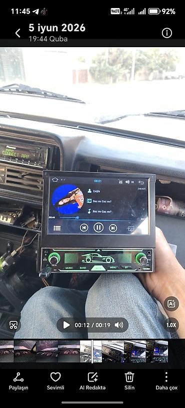 kredit noutbuk: Avtomobil üçün 1-DIN multimedia maqnitofon – çıxarılan/up-qaldırılan — 1