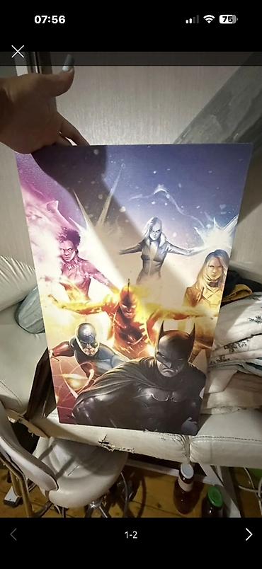 cipsi sekilleri: DC Comics temalı divar şəkilləri – 2 ədəd - Mövzu: superqəhrəman — 2