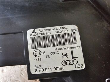 Передние фары: Передняя левая фара Audi 2007 г., Б/у, Оригинал — 5