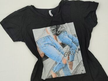 t shirty w czerwone paski: Women`s T-shirt, size M (EU 38)
