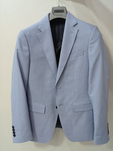 теплый пиджак: Костюм S (EU 36), цвет - Голубой