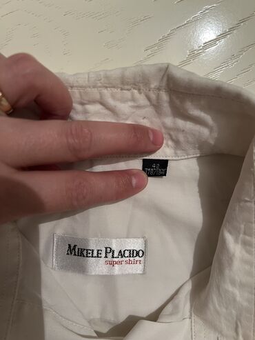 рубашки мужские вельветовые: Рубашка XL (EU 42), цвет - Белый