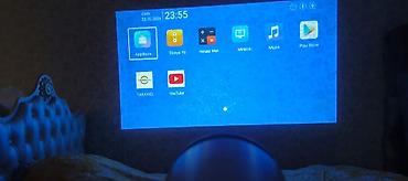 Proyektorlar: Ağıllı mini proyektor HY 300 proyektoru satilir wifi ile telefonla — 2