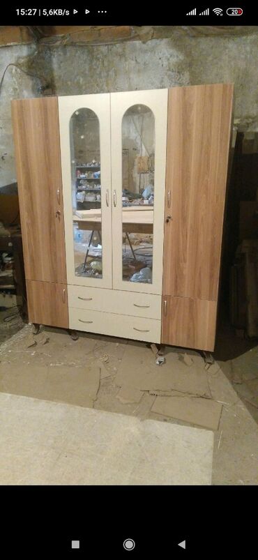 Dolablar: Yeni, Açılan, 4 qapılı Düz dolab, Qarderob, paltar dolabı — 5