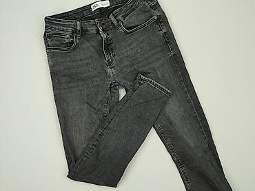 czarne jeansy pull: Zara, Jeansy damskie, rozmiar L — 1