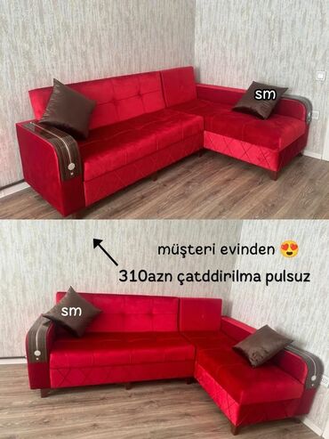 Mətbəx mebeli: Künc divan, Qonaq otağı üçün, Bazalı, Açılan