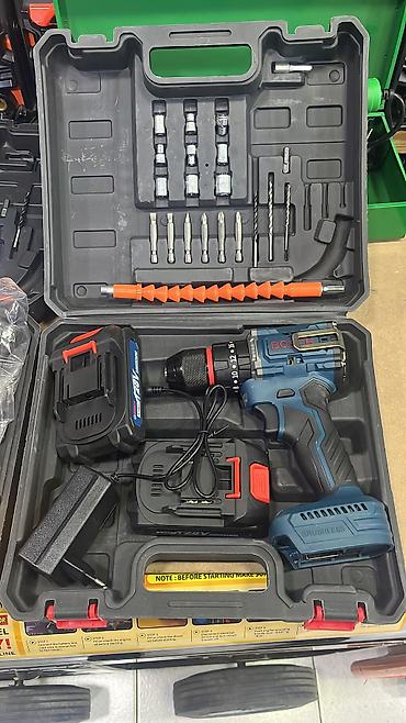 Наборы инструментов: Akkumulyatorlu matkap–skarupodryor dəsti - Brushless mühərrikli — 1
