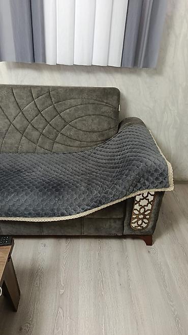 divan çexol: Məhsul: Divan üçün örtük/pled - Rəng: Tünd boz (qrafit) - Material — 2