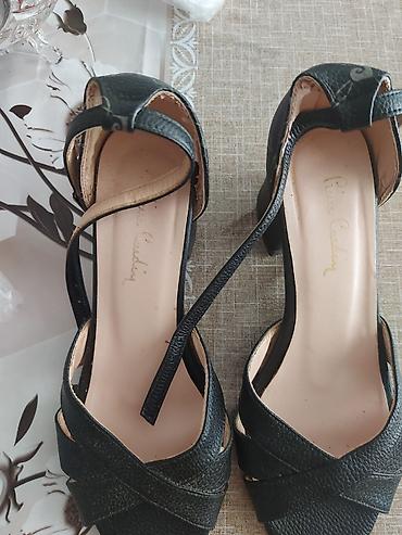 Basanoşka və səndəllər: Pierre Cardin qadın sandaleti - Rəng: qara38 ölçülü - Model: açıq — 4
