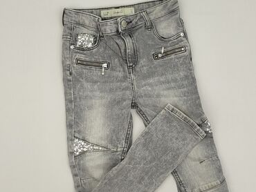 jeansy hugo: Spodnie jeansowe, DenimCo, 9 lat, 128/134, stan - Bardzo dobry