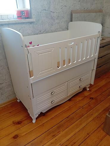 asılqan qarmaq: Uşaq beşiyi – Baby Mood brendi - Material: ağ rəngli MDF/LDSP — 1