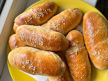 Выпечка, хлебобулочные изделия: Домашняя выпечка — пиражки,беляши,сосиски в тесте Жаренные печенные — 3