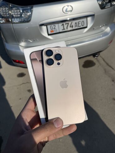 iphone 13 цена в бишкеке: IPhone 16 Pro Max, Б/у, 256 ГБ, Desert Titanium, 100 %