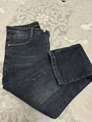 бежевые джинсы мужские: Джинсы M (EU 38), цвет - Синий