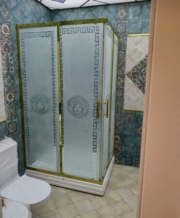 Duş kabinaları, arakəsmələr: Yeni Üstü açıq kabina, Düzbucaqlı, Ödənişli çatdırılma — 4