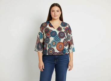 koszula w cytryny hm: Жіноча блуза, розмір 3XL