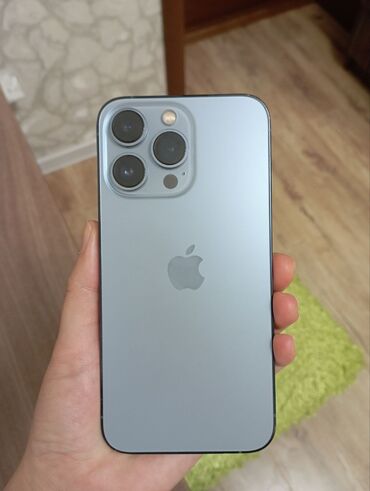 айфон 13 по: IPhone 13 Pro, Б/у, 128 ГБ, Blue Titanium, Защитное стекло, Коробка, 89 %