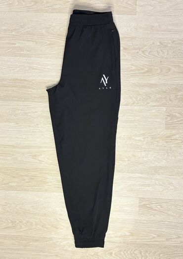 мужские штаны с карманами: Брюки L (EU 40), XL (EU 42), цвет - Черный