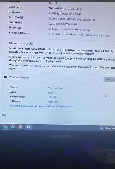 256 ssd: Oyun və gündəlik istifadə üçün masaüstü kompüter seti. Komplektdə — 4
