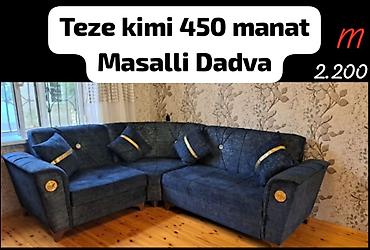 геймерские кресла баку: Künc divanı – Masallı, Dadva. - Rəng: tünd mavi - Forma: L-şəkilli — 1