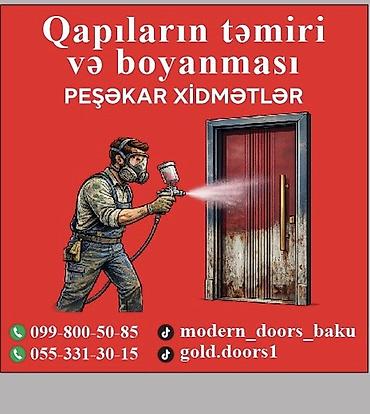 ikinci el qapı: Qapıların təmiri və boyanması – peşəkar xidmətlər - Metal və taxta — 1
