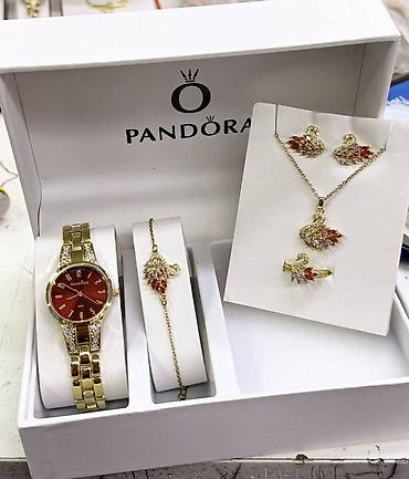 серебро наборы: Подарочный набор украшений Pandora Состав набора: - Наручные часы на — 2