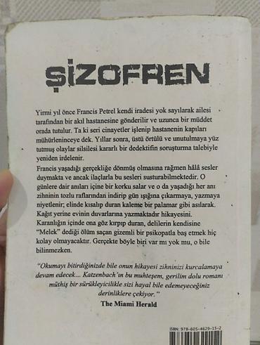 Спорт и хобби: Məhsul: Kitab – “Şizofren” (John Katzenbach) Nəşriyyat: Koridor | — 2