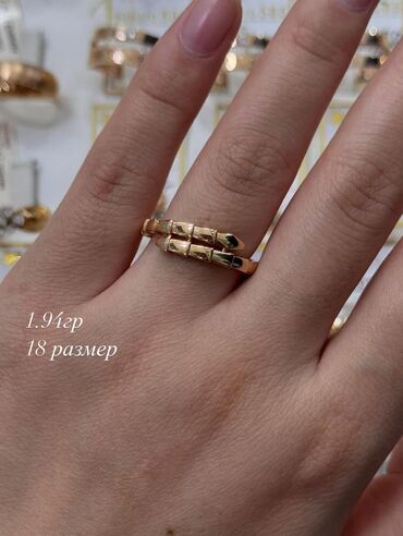 Кольца: Кольцо, Коктейльное, Проба 585, Женские, Без вставки, Новый — 22