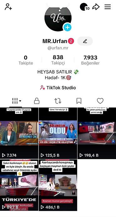 Məhsul: TikTok hesabı – @urfan.mr 🟥YALNİZ WHATSAPP - 051-798-24-12🟥 lalafo.az -da Məhsul: TikTok hesabı – @urfan.mr 🟥YALNİZ WHATSAPP - 051-798-24-12🟥