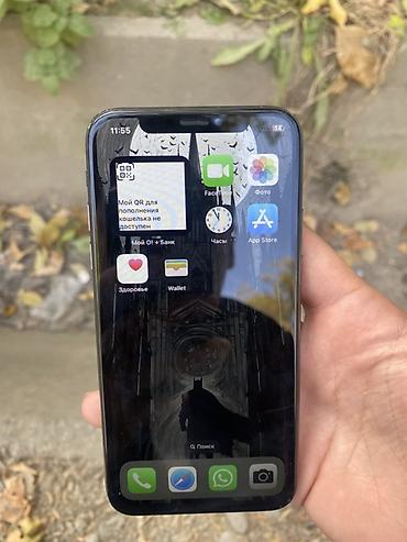 iphone air 17: IPhone X, Б/у, 64 ГБ, Space Gray, 100 % — 1
