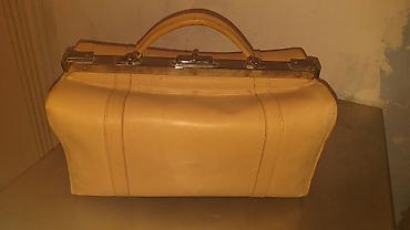 Ostali predmeti za umetnost i kolekcionarstvo: Obijačke tašne model "Alo Bing kako brat" Kožna tašna starinski model — 3