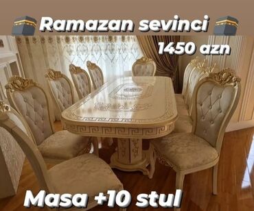 Sifarişlə masa və oturacaq dəstləri: Dördbucaq masa, Qonaq otağı üçün -da lalafo.az — 4 Sifarişlə masa və oturacaq dəstləri: Dördbucaq masa, Qonaq otağı üçün — 4