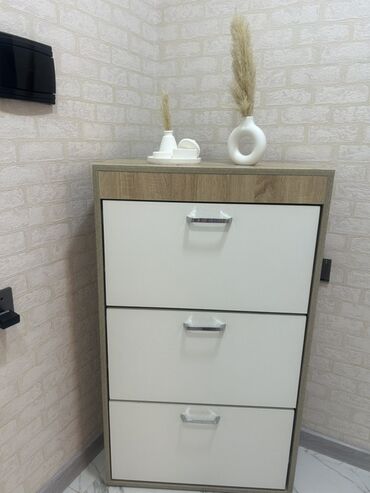 tutulma qus: Açılan, 3 qapılı Düz dolab, Ayaqqabı dolabı