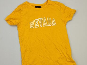 żółty t shirty damskie: T-shirt, SinSay, S, stan - Dobry