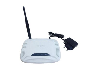 Модемы и сетевое оборудование: Wi-fi роутер tp-link tl-wr740n с антеной
с блоком питания